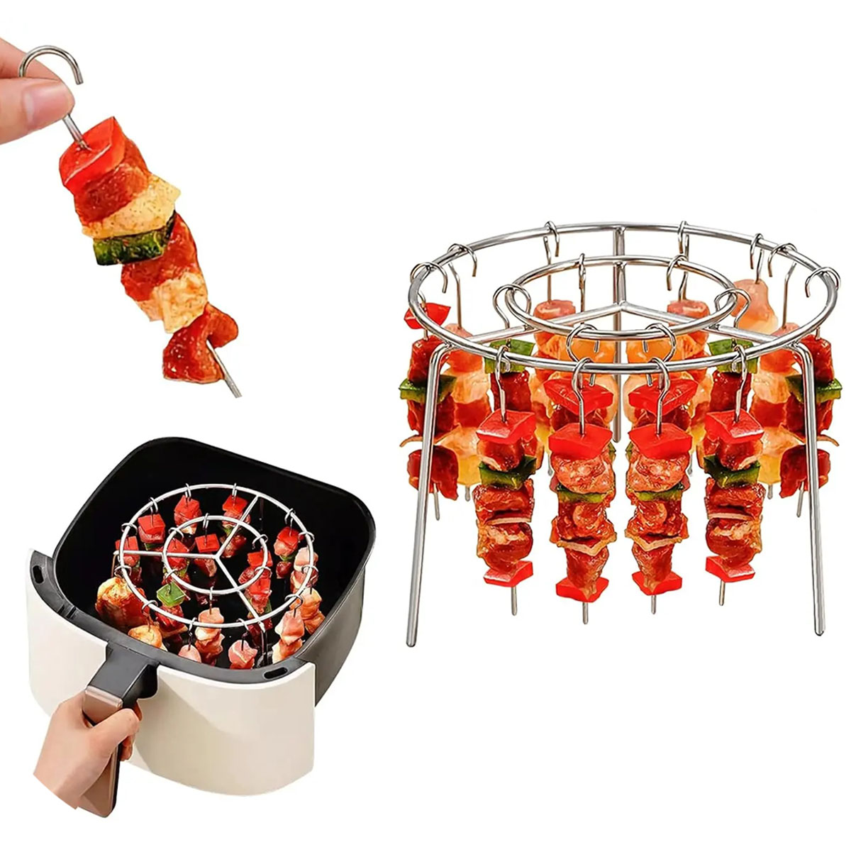 Miniatura 2 de Brochetas Soporte Para Freidora De Aire